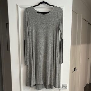 Heather Gray Long Sleeve Dress - Karen Kane - Small S